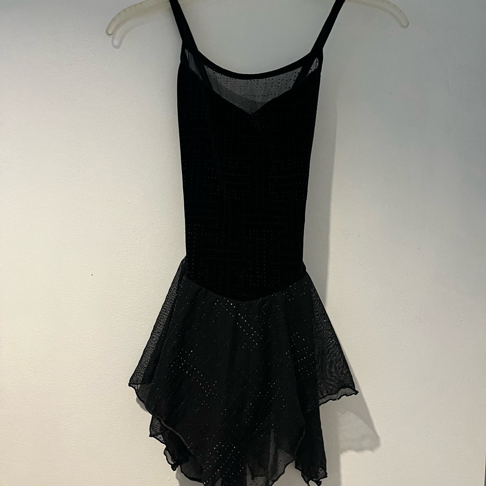 Motionwear Black and Tan Figure Skating/Dance Dress/Leotard